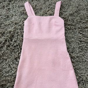 Cute light pink mini sun dress